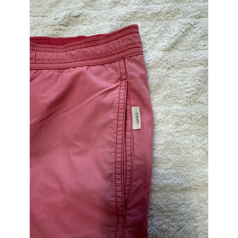 Onia Charles 5” Men’s Swim Shorts Size Small Pink Drawstring Swim Trunks